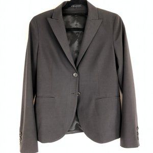 Theory Classic Two Button Black Wool Jacket